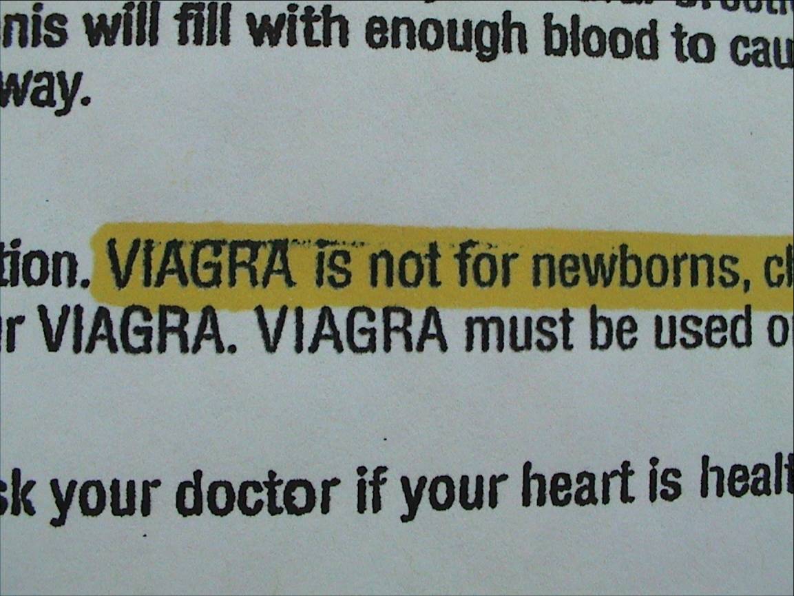 viagra warning labels