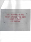 Toilet Warning